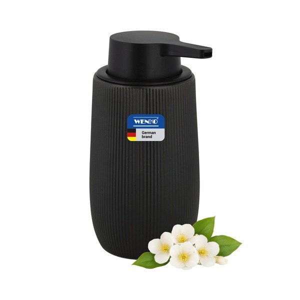 Melns plastmasas ziepju dozators 400 ml Fablo – Wenko-image-3
