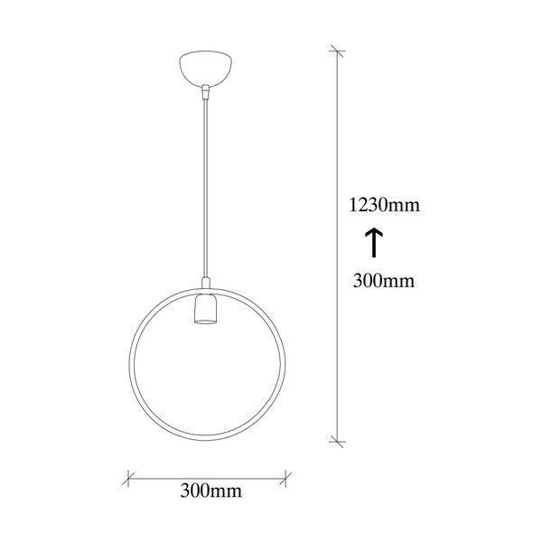Melna piekaramā lampa Geonni – Opviq lights-image-4