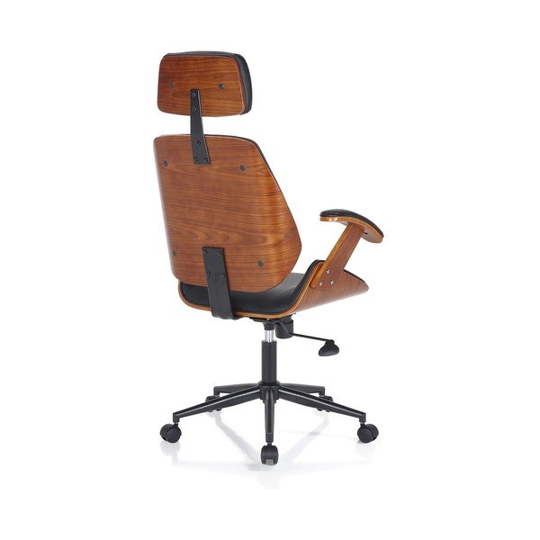 Melns mākslīgās ādas biroja krēsls Visby – Tomasucci-image-4