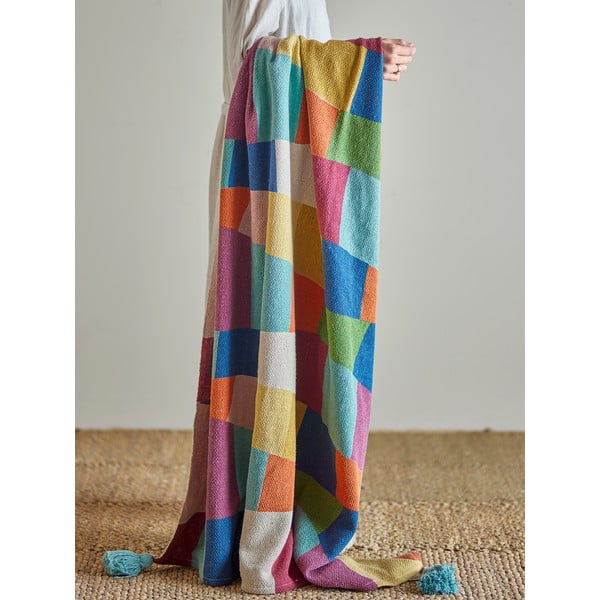 Bērnu sega no pārstrādātas kokvilnas 130x160 cm Colorine – Bloomingville Mini-image-1