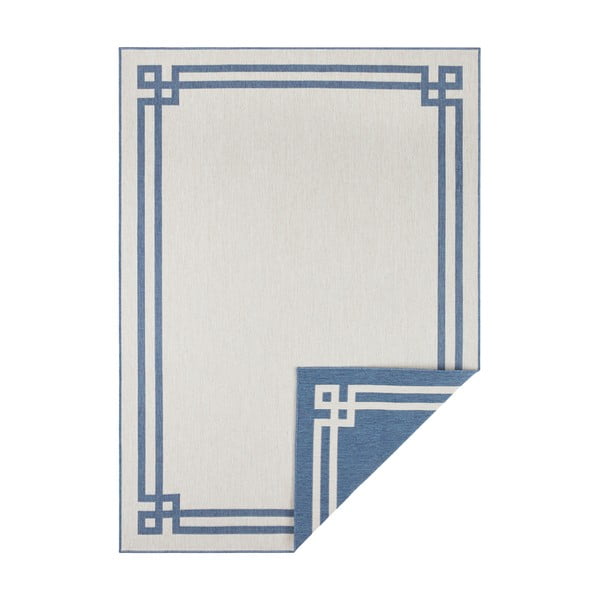 Zils un krēmkrāsas āra paklājs NORTHRUGS Manito, 160 x 230 cm