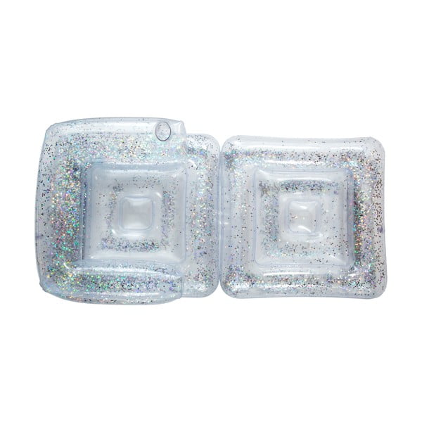 Caurspīdīgs piepūšamais krēsls Sunnylife Lilo Glitter-image-3