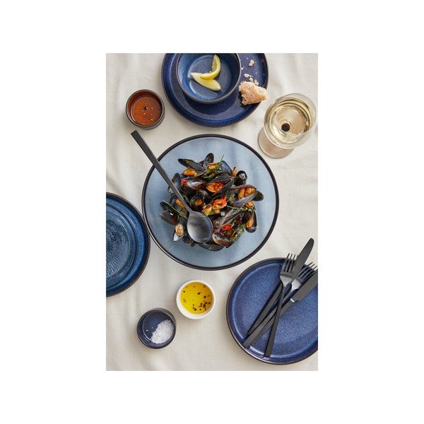 Melns/zils akmensmasas šķīvis ø 27 cm Gastro Dark Blue/Black – Bitz-image-2