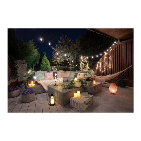 Melna LED gaismiņu virtene spuldzīšu formā DecoKing Bulb, 10 gaismiņas, garums 2,2 m-image-4