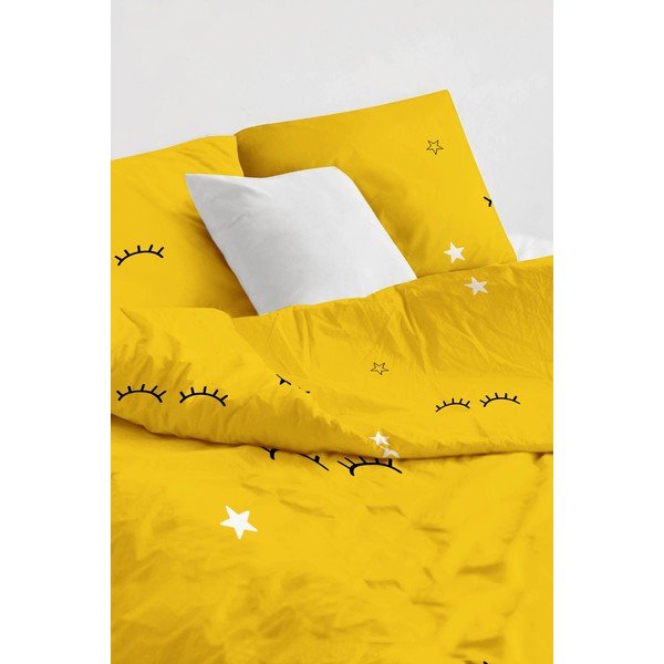 Dzeltena vienguļamā bērnu gultas veļa 140x200 cm Dide – Mijolnir-image-2