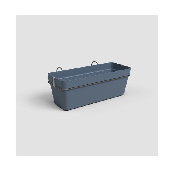 Pārstrādātas plastmasas piekarināma un pie sienas liekama/pašlaistoša puķu kaste 50 cm Capri – Artevasi-image-1
