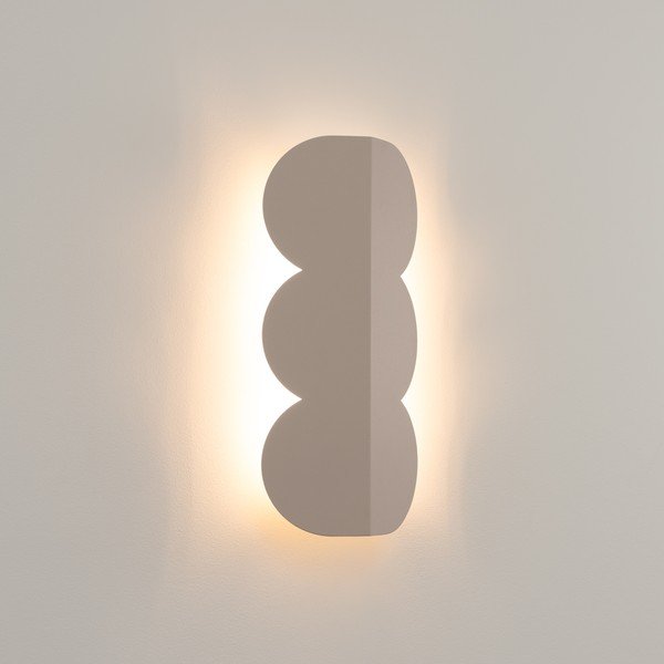 Pelēkbrūna alumīnija sienas lampa BISCUIT – Thoro-image-1