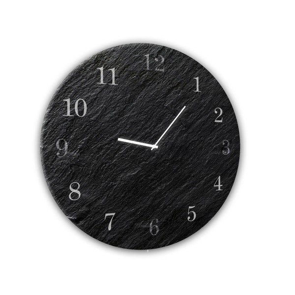 Sienas pulkstenis Styler Glassclock Carbon, ⌀ 30 cm-image-1
