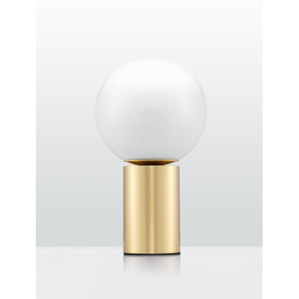 Balta/zelta krāsas stikla galda lampa (augstums 35,5 cm) Vita – Nova Luce-image-3