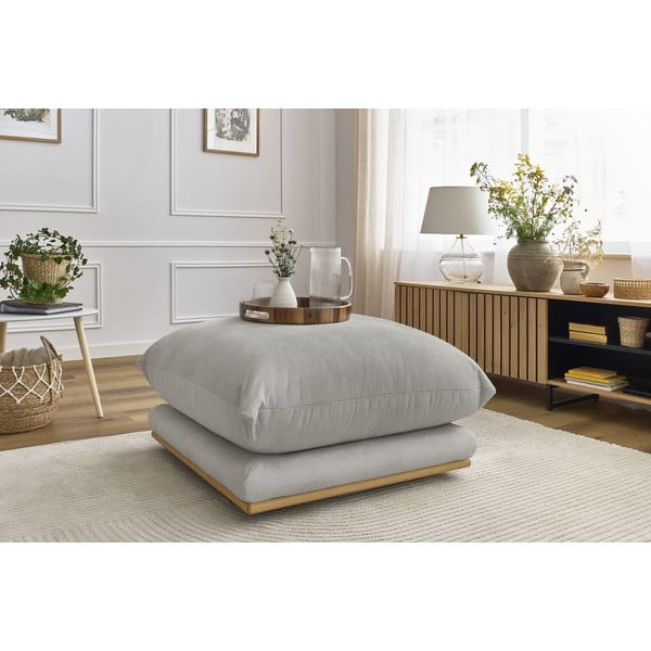 Gaiši pelēks kāju soliņš Ernest – Bobochic Paris-image-1