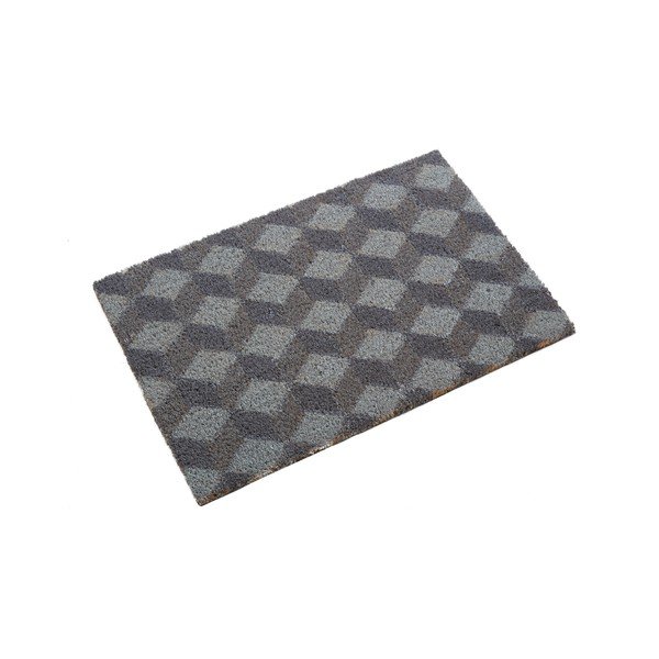Kokosšķiedras kājslauķis 40x60 cm Grey Cube – Premier Housewares-image-3