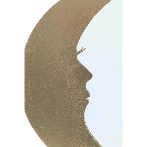 Sienas spogulis ar zelta krāsas detaļām Mauro Ferretti Moon, ø 72,5 cm-image-4