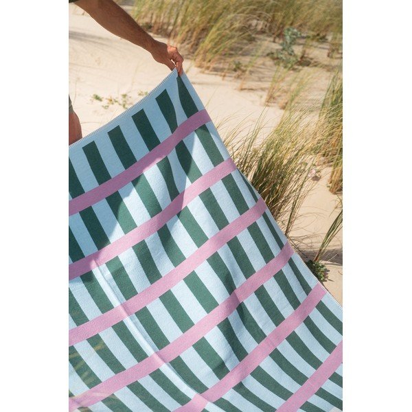 Zaļš/rozā pleds 160x200 cm Onu – noo.ma-image-2