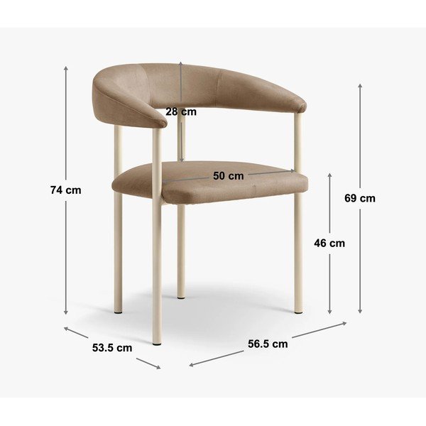 Melns/pelēks polsterēts ēdamistabas krēsls ar roku balstiem Lea – Micadoni -image-4