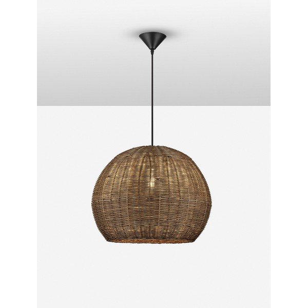 Dabīga toņa rotangpalmas piekaramā lampa ø 39 cm Rielo – Nova Luce-image-3