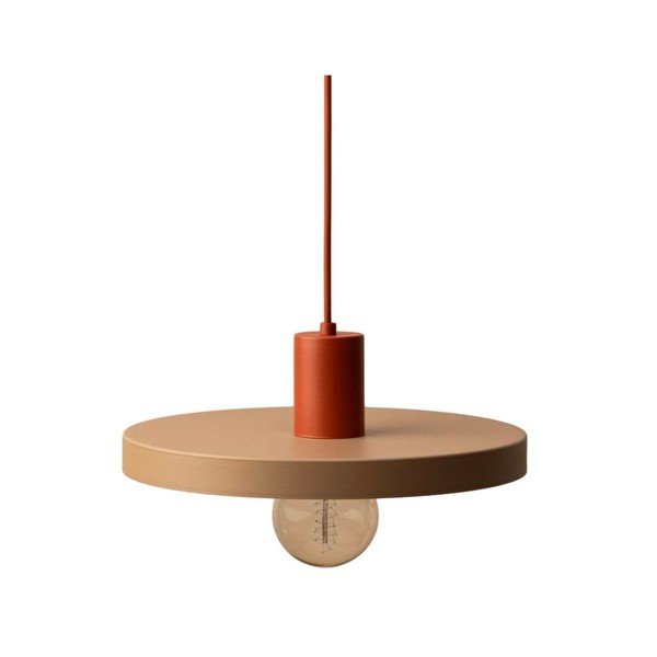 Bēša metāla piekaramā lampa ø 30 cm Ori – Micadoni 