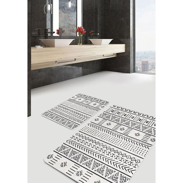 Melnbalti vannas istabas paklājiņi (2 gab.) 60x100 cm – Mila Home-image-3