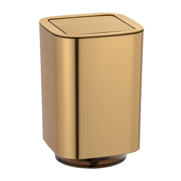 Vannas istabas atkritumu grozs zelta krāsā Wenko Auron-image-1