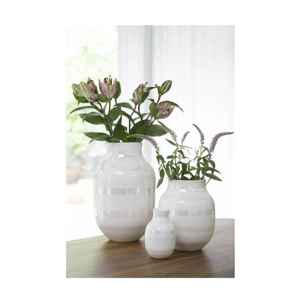 Balta keramikas vāze Kähler Design Omaggio, augstums 12,5 cm-image-3