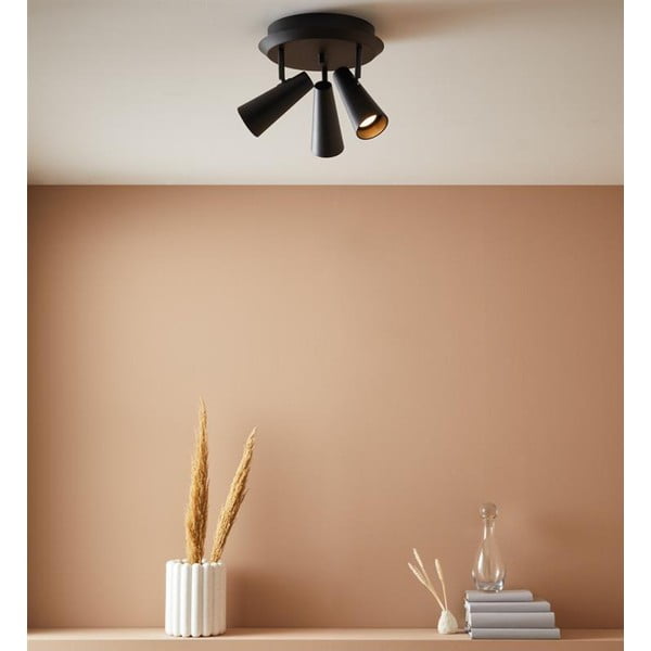 Melna griestu lampa Markslöjd Crest, ø 36 cm-image-1