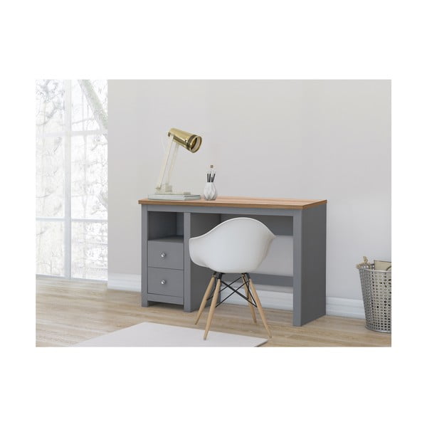 Darba galds ar ozolkoka imitācijas galda virsmu 50x120 cm Emerald – Støraa-image-1