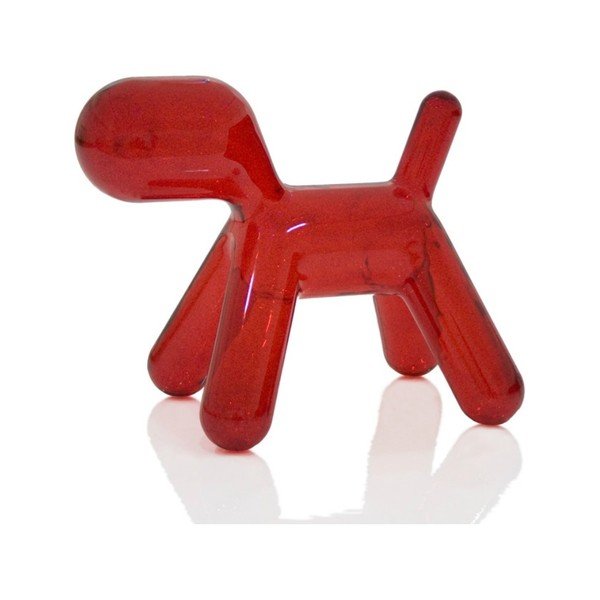 Caurspīdīgi sarkans ķeblītis Puppy, 56 cm