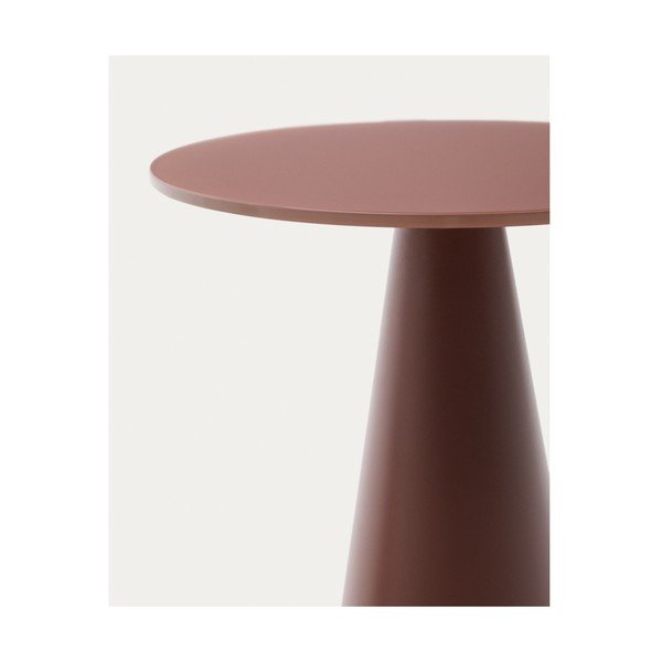 Apaļš sānu galdiņš ar stikla galda virsmu ø 35 cm Wilshire – Kave Home-image-2