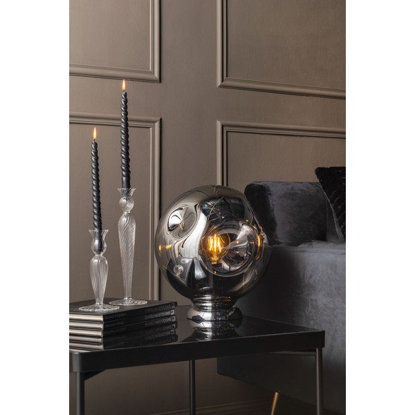 Stikla svečturis PT LIVING Swirl, augstums 17 cm-image-1