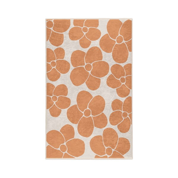 Oranžs mazgājams paklājs 60x100 cm Orange Meadow – Mila Home