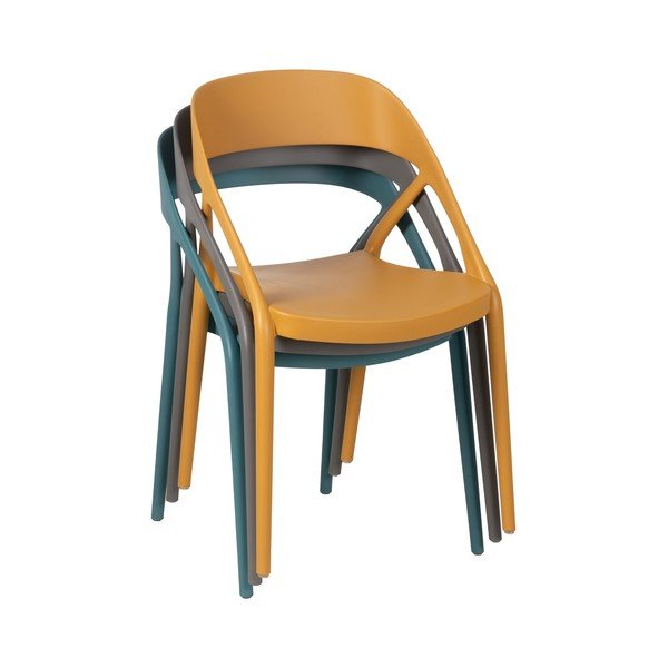 Pelēki plastmasas pusdienu krēsli (2 gab.) – Ixia-image-3