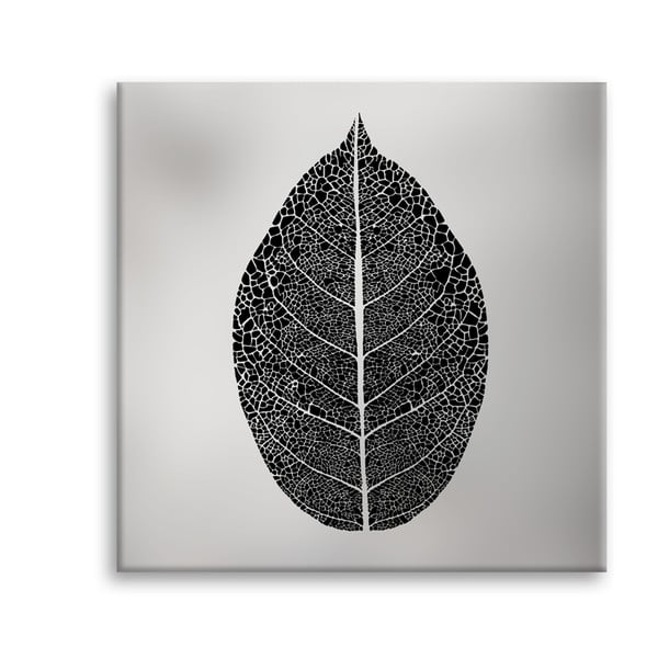 Attēls Styler Canvas Silver Uno Black Leaf, 65 x 65 cm