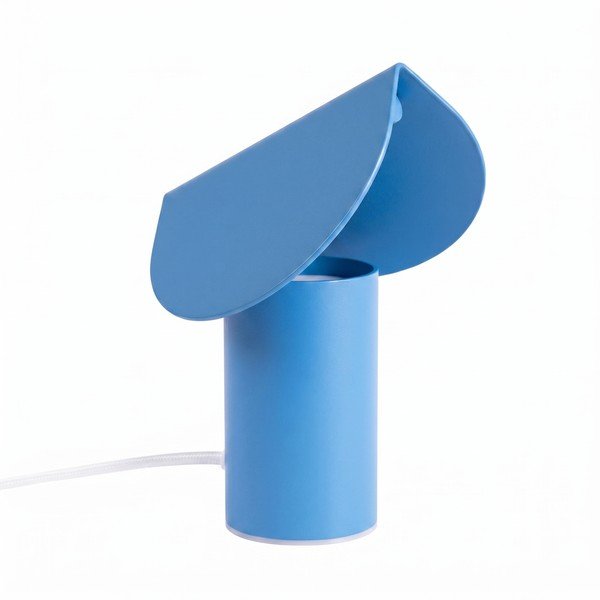 Gaiši zila alumīnija LED galda lampa (augstums 15 cm) BISCUIT – Thoro