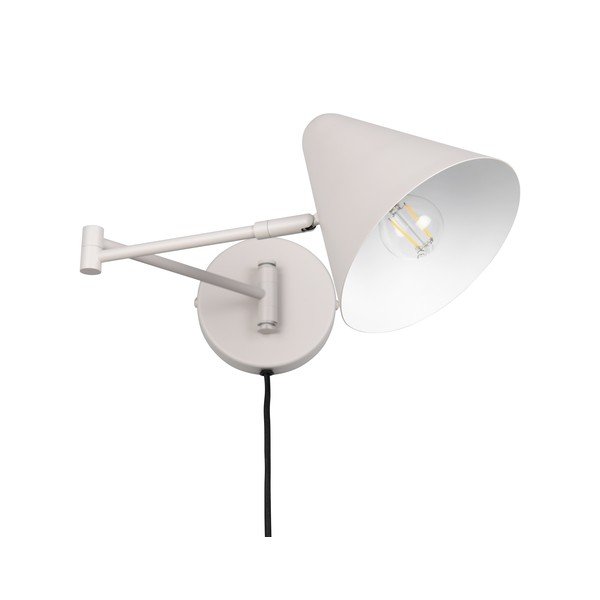 Ziloņkaula krāsas sienas lampa ar saliekamu konstrukciju ar vadu ø 15 cm Cosima – Trio-image-4