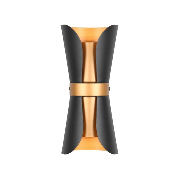 Melna/bronzas krāsas sienas lampa Coat – Trio-image-1