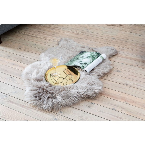 Gaiši pelēka mākslīgā kažokāda Tiseco Home Studio Sheepskin, 60 x 90 cm-image-1