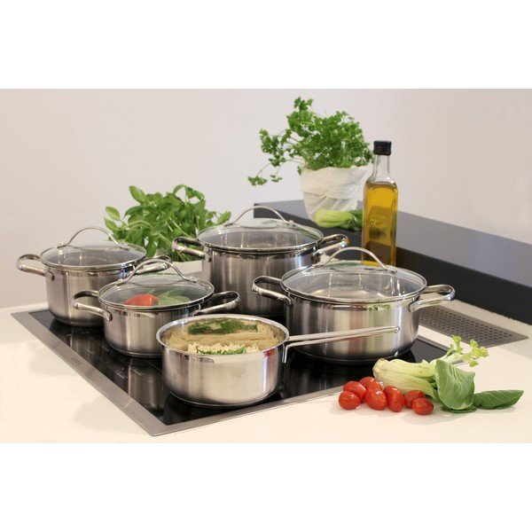 Nerūsējošā tērauda trauku komplekts (9 gab.) Horizon – ELO-image-1