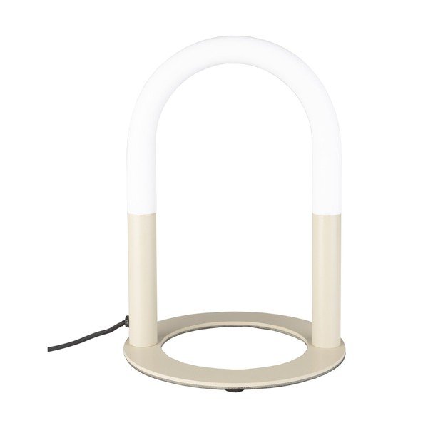Bēša metāla LED galda lampa ar regulējamu spilgtumu (augstums 36 cm) Arch – Zuiver