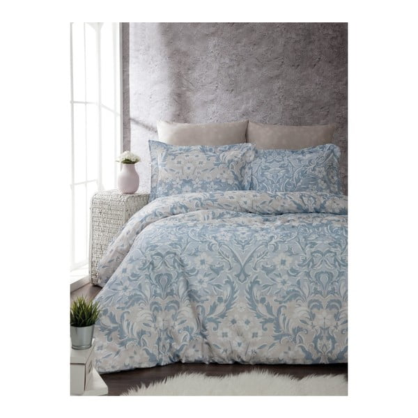 Divvietīga gultas pārklājs ar ranforce kokvilnas pārklāju Floral, 160 x 220 cm