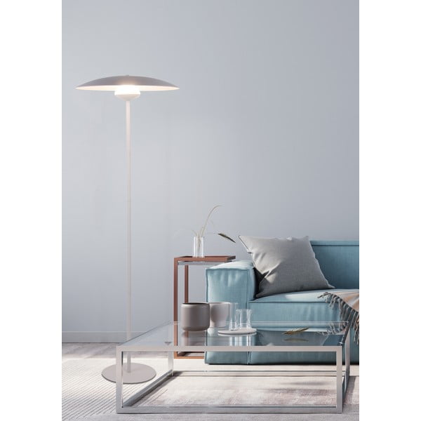 Balta LED stāvlampa ar metāla abažūru (augstums 140 cm) Lund – Candellux Lighting-image-2