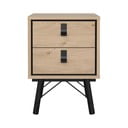 Dabīga toņa naktsskapītis ar ozolkoka imitāciju Ry – Tvilum