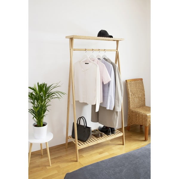 Dabīga toņa bambusa drēbju statīvs Lanai – Wenko-image-1