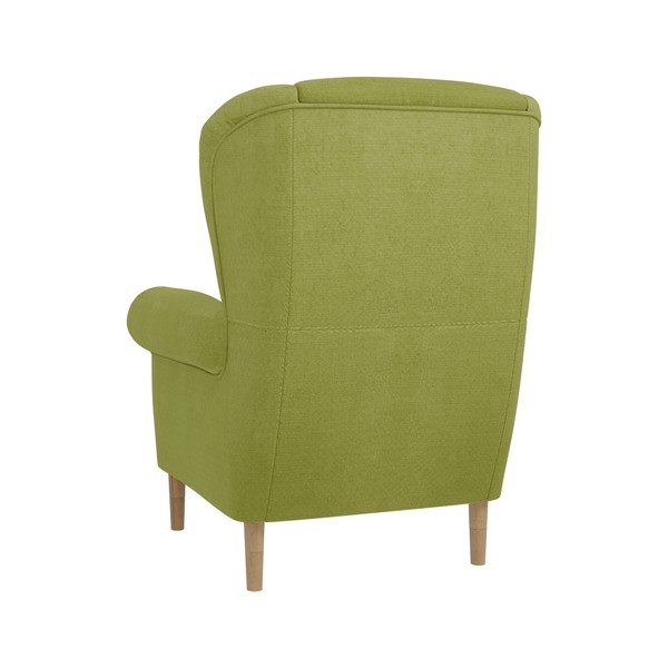 Zaļš atpūtas krēsls ar atzveltni Swan – Ropez-image-2