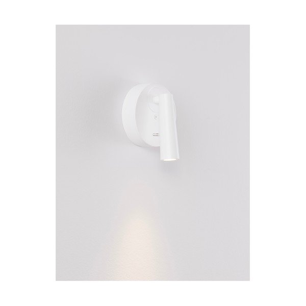 Matēti balta alumīnija LED prožektora tipa lampa ar saliekamu konstrukciju 7x10 cm Tico – Nova Luce-image-2