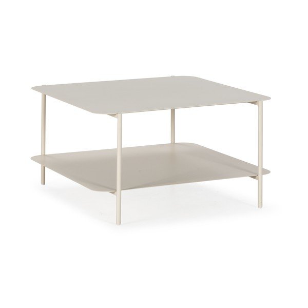 Krēmkrāsas metāla žurnālgaldiņš 70x73 cm Beatrix – MOME