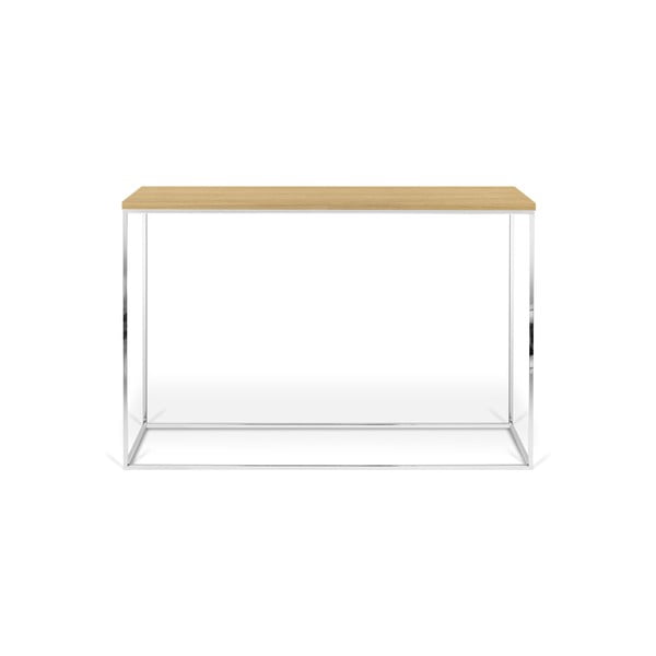 Ozolkoka imitācijas konsoles galds 120x40 cm Gleam – TemaHome