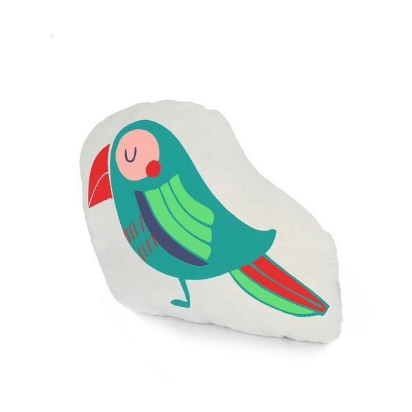 Kokvilnas spilvens Moshi Moshi Pretty Parrots, 40 x 30 cm-image-1