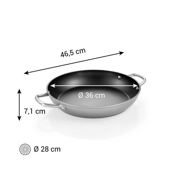 Alumīnija panna ar nelīpošu pārklājumu ø 36 cm GrandChef+ – Tescoma-image-1