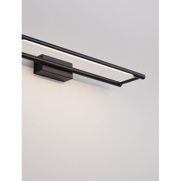 Matēti melna tērauda LED sienas lampa ar saliekamu konstrukciju Olas – Nova Luce-image-2