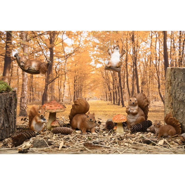 Dārza statuja no polirezīna Squirrel – Esschert Design-image-1