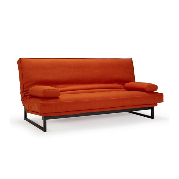 Sarkans izlaižams dīvāns ar noņemamu pārvalku Innovation Fraction Elegance Paprika, 97 x 200 cm